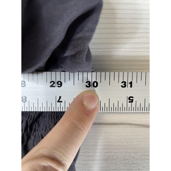 Torrid Shirt Womens 6X Gray Smocked Button Front Peasant Tunic 3/4 Sleeve Boho - Picture 5 of 11